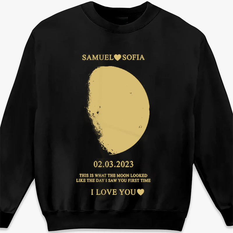 Custom REAL MOON PHASE Sweatshirt