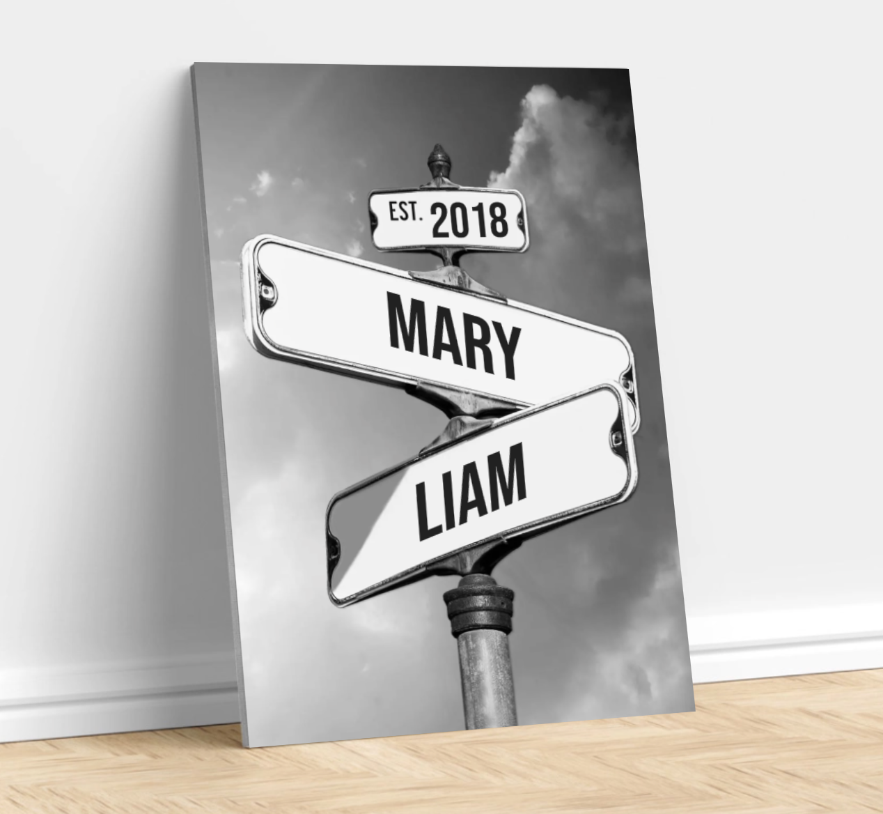 💞Personalized Canvas Vintage Street Sign For Couples