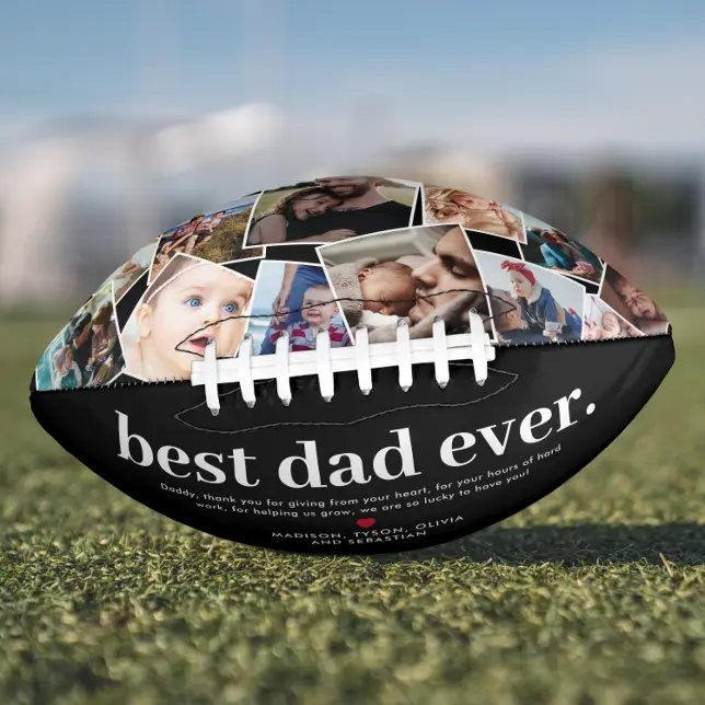 Custom Best Dad Ever Football