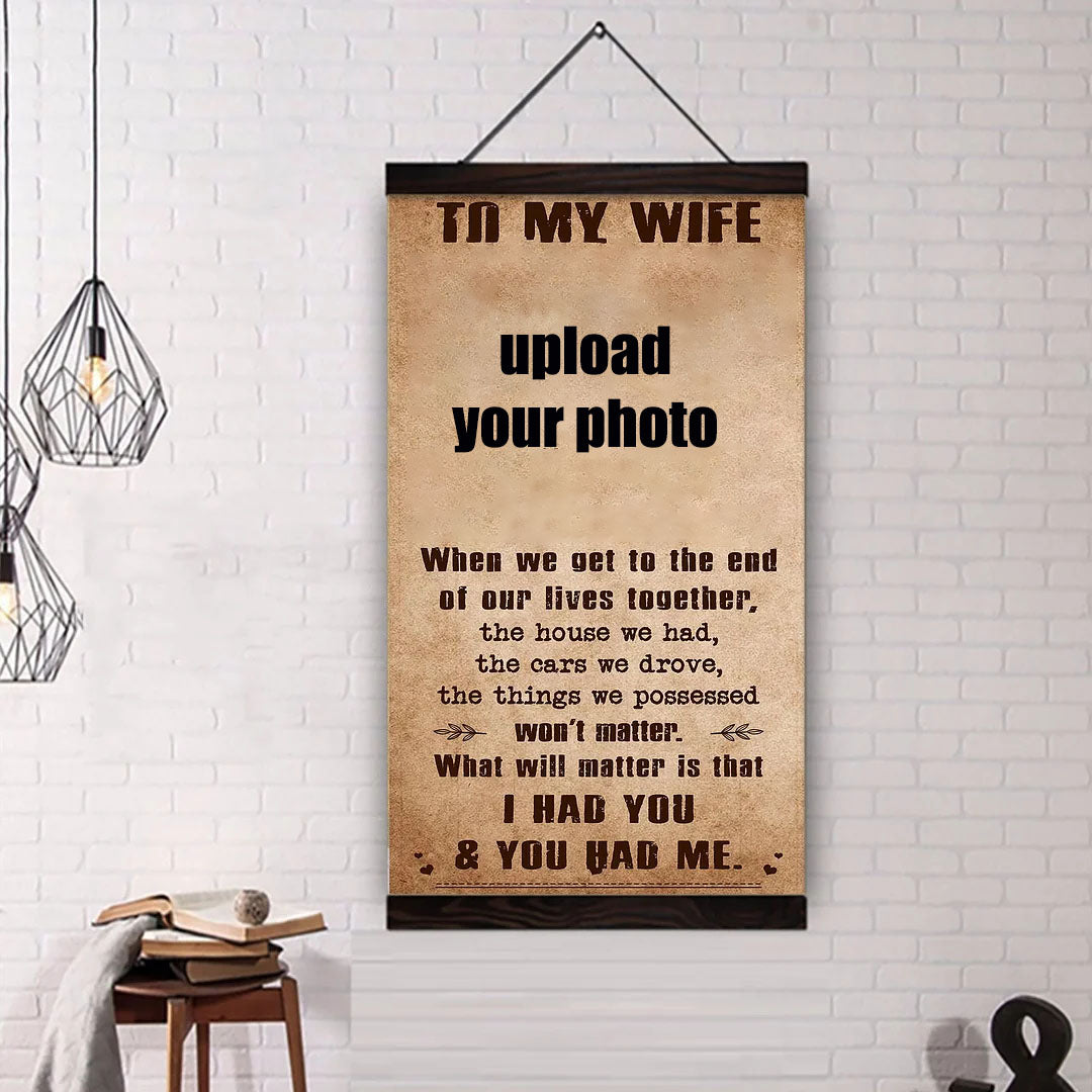 TO MY WIFE-I HAD YOU AND YOU HAD ME-Carl & Ellie-UP - CANVAS POSTER