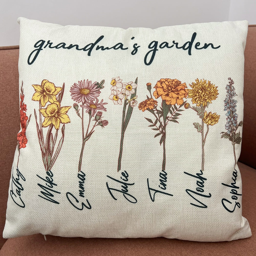 Mom's Garden is Her Children Customized Pillow Cushion