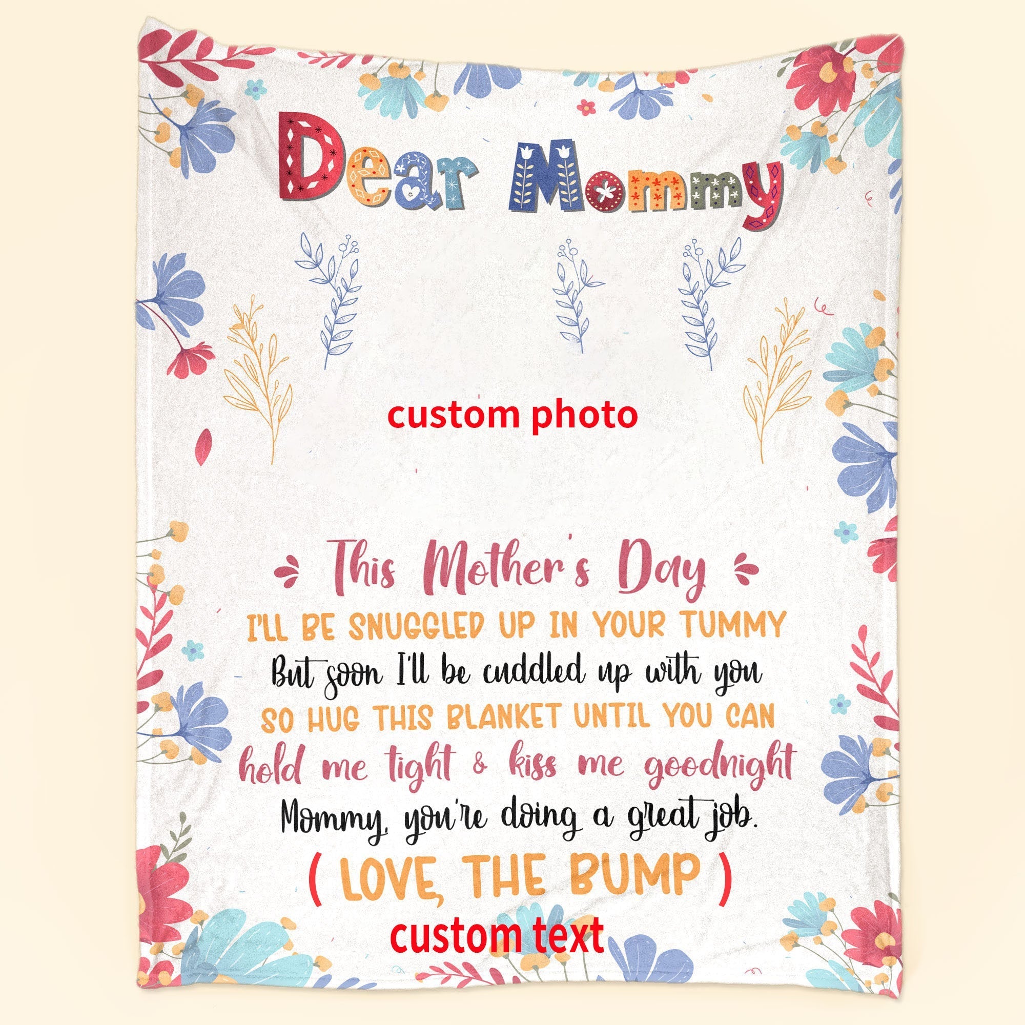 💖For Mom Blanket👩Mommy, You're Doing A Great Job - Personalized Blanket - Loving, Birthday Gift For First Mom