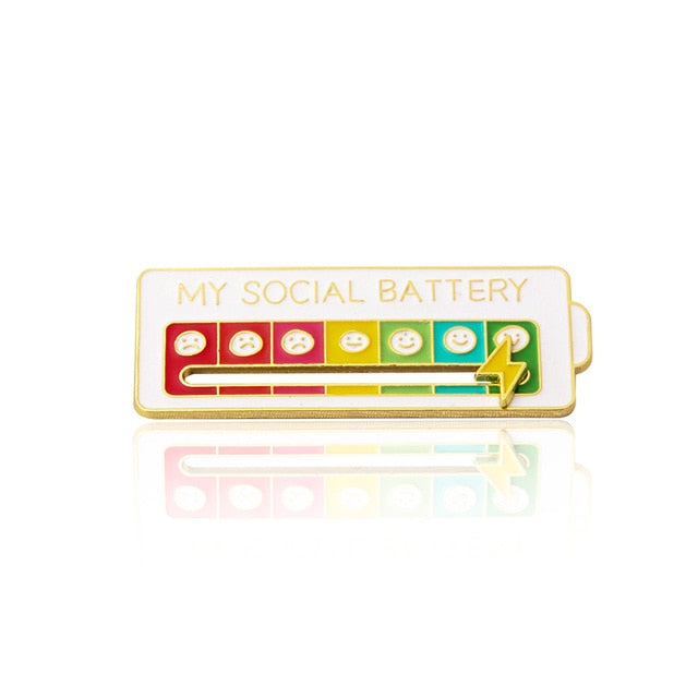 My Social Battery Pin