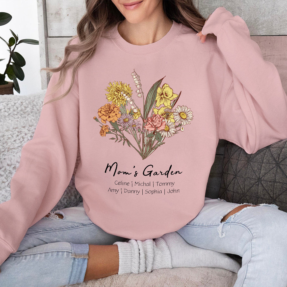 Birth Flower Bouquet Customized Hoodie/Crewneck