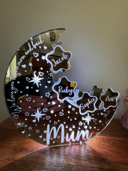 🔥Mother's Day Sale🔥Our Celestial Mum Moon Light-A Personalised Glow of Motherhood(Buy 2 Get Free Shipping)