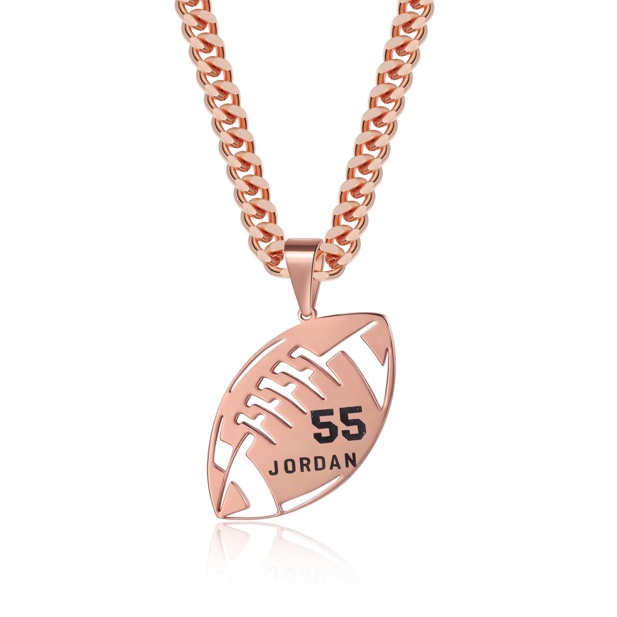 Football Number Necklace