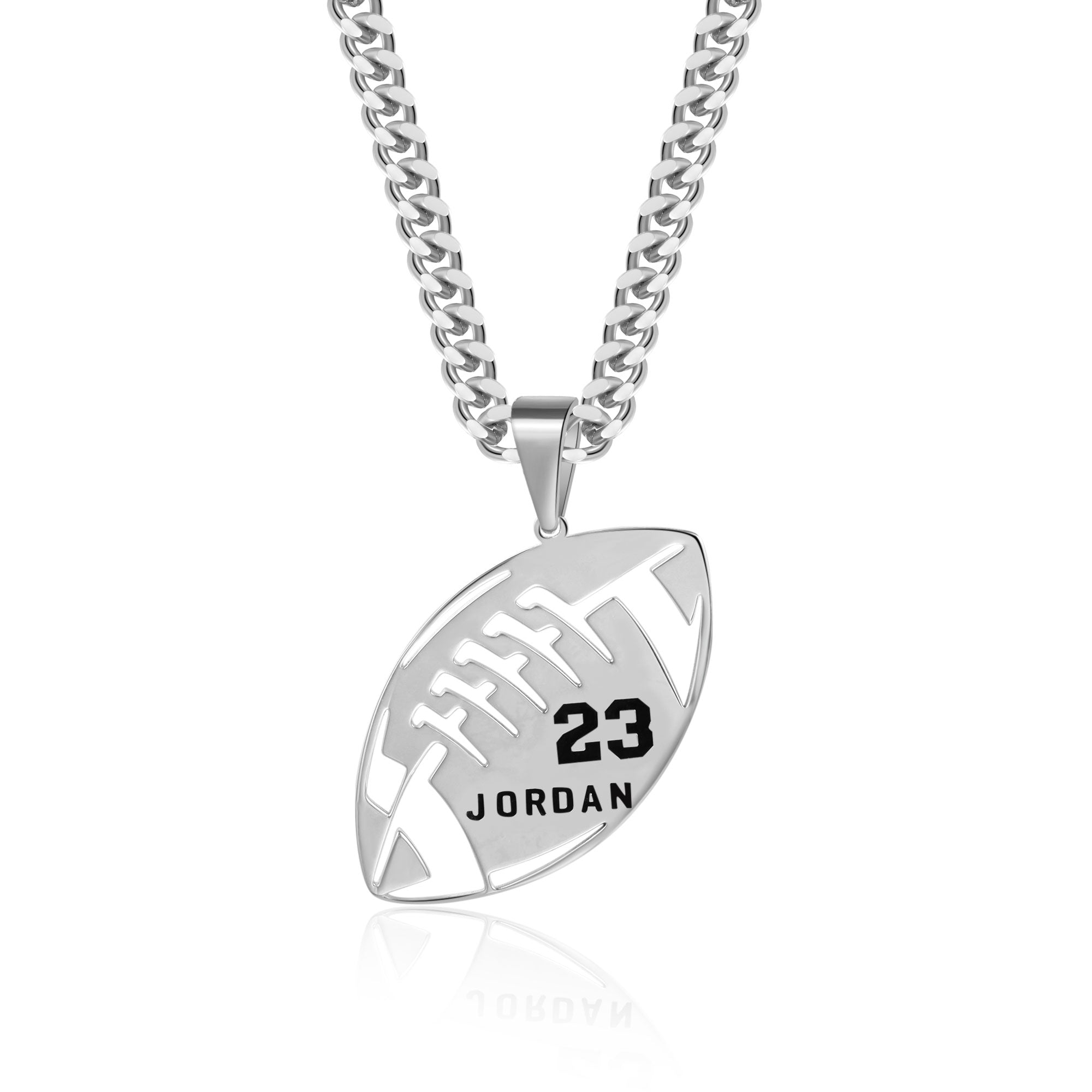 Football Number Necklace