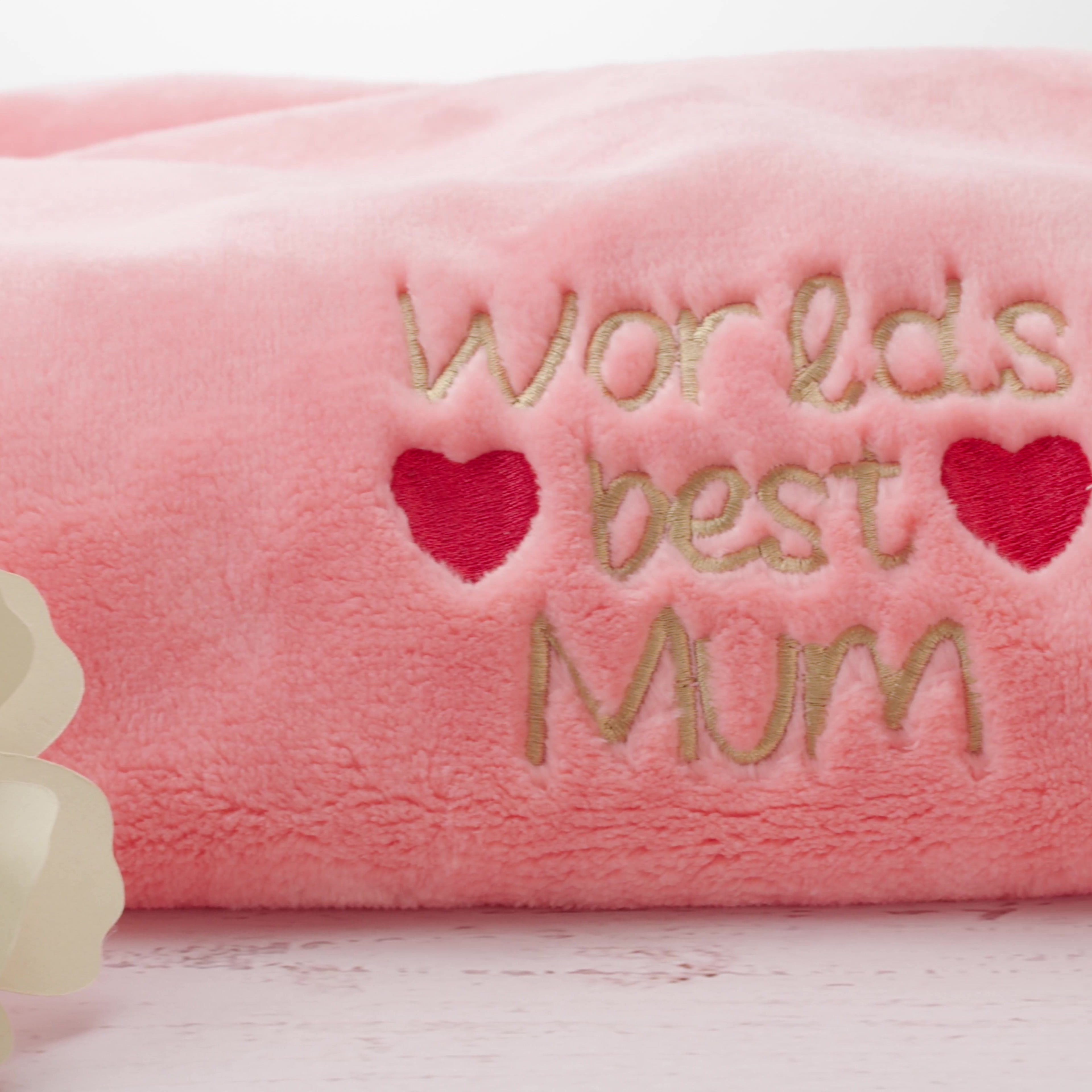 Mother's Day Personalised Microfibre Soft Sofa Blanket