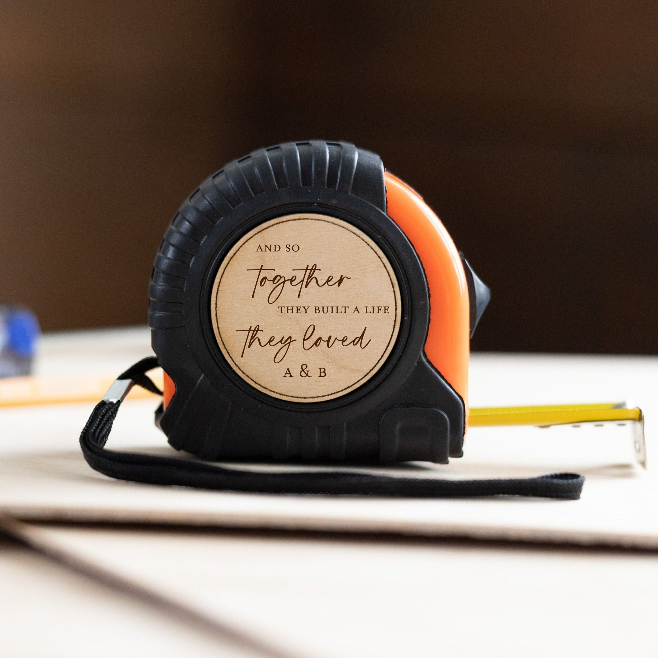 Tape Measure Hammer Set Personalized for Papa