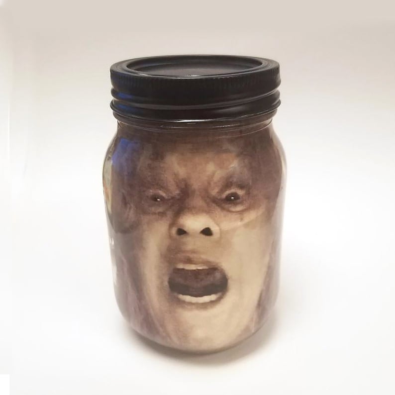 Halloween Decoration YOUR FACE in jar, Scary Halloween Décor