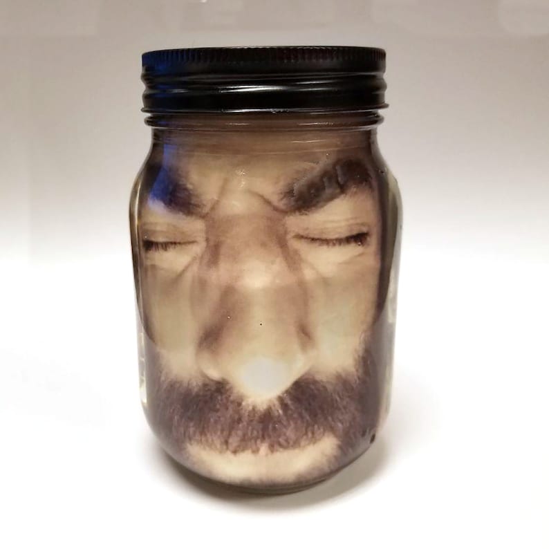 Halloween Decoration YOUR FACE in jar, Scary Halloween Décor