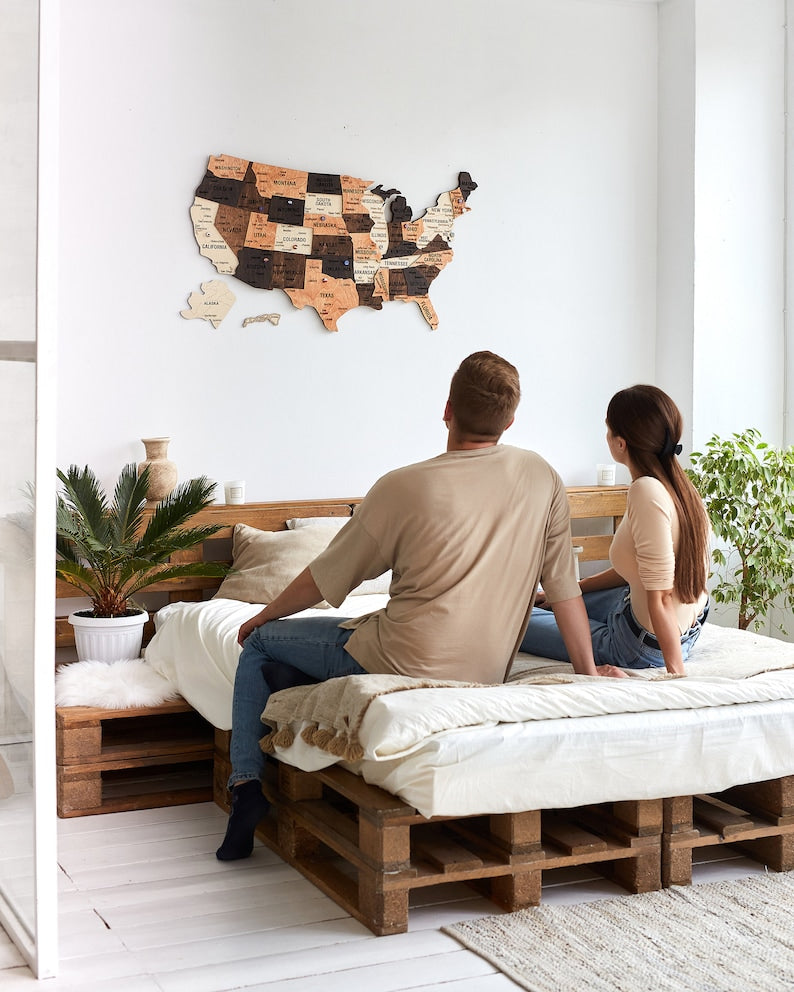 USA Travel Maps, Pushpin Maps, Wooden Wall Maps of the USA