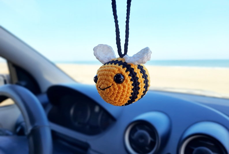 BUMBLEBEE Car Accessories For Women, Car Decor, Car Charm, Rear View Mirror, Car Hanging  Accessory, Spring Decor, Car Ornament