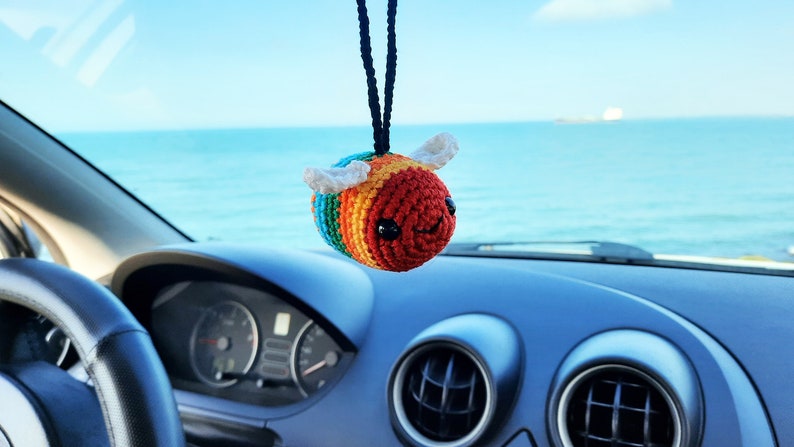 BUMBLEBEE Car Accessories For Women, Car Decor, Car Charm, Rear View Mirror, Car Hanging  Accessory, Spring Decor, Car Ornament