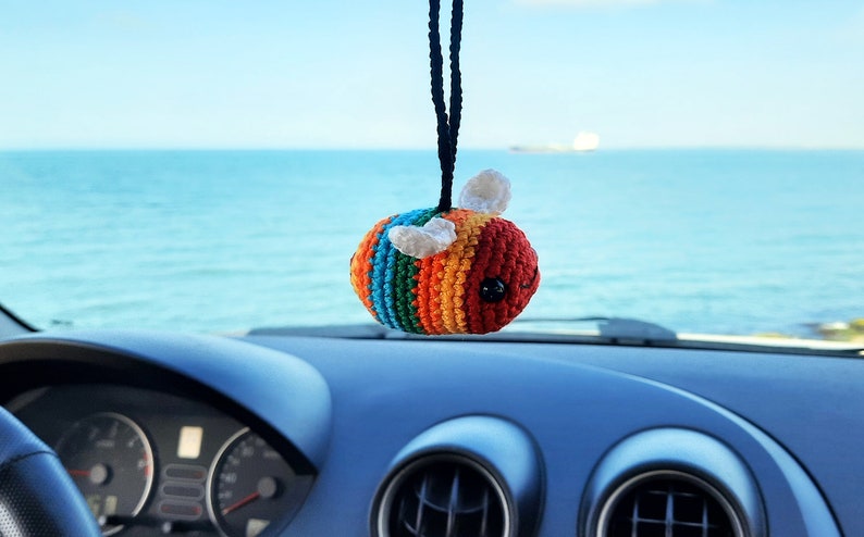 BUMBLEBEE Car Accessories For Women, Car Decor, Car Charm, Rear View Mirror, Car Hanging  Accessory, Spring Decor, Car Ornament