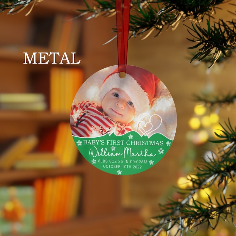 Baby's First Christmas Glass Ornament