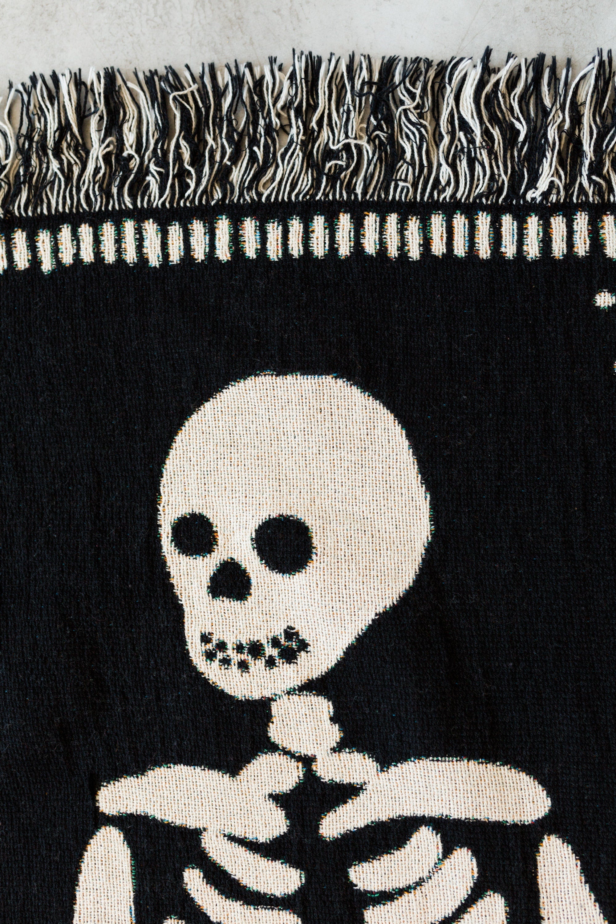 Personalized Skeleton Blanket: Till Death Do Us Part Knitted Blanket