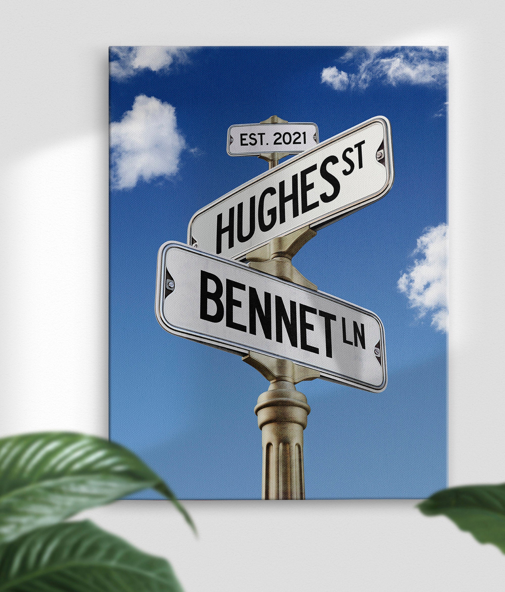 💞Personalized Canvas Vintage Street Sign For Couples