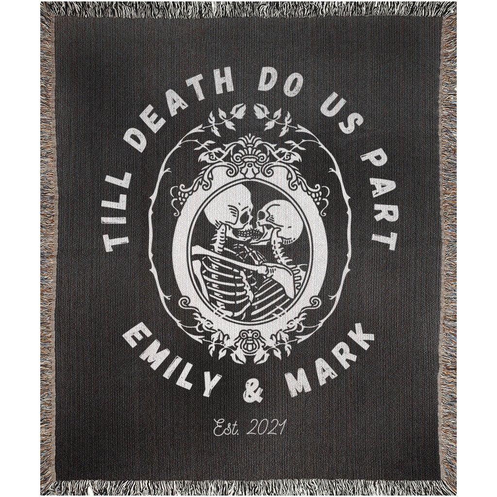 Skeleton Couple Customized Wedding Gift Till Death Do Us Part