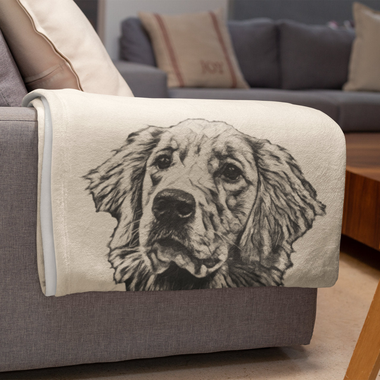 Custom Pet Pen Art Portrait Blanket