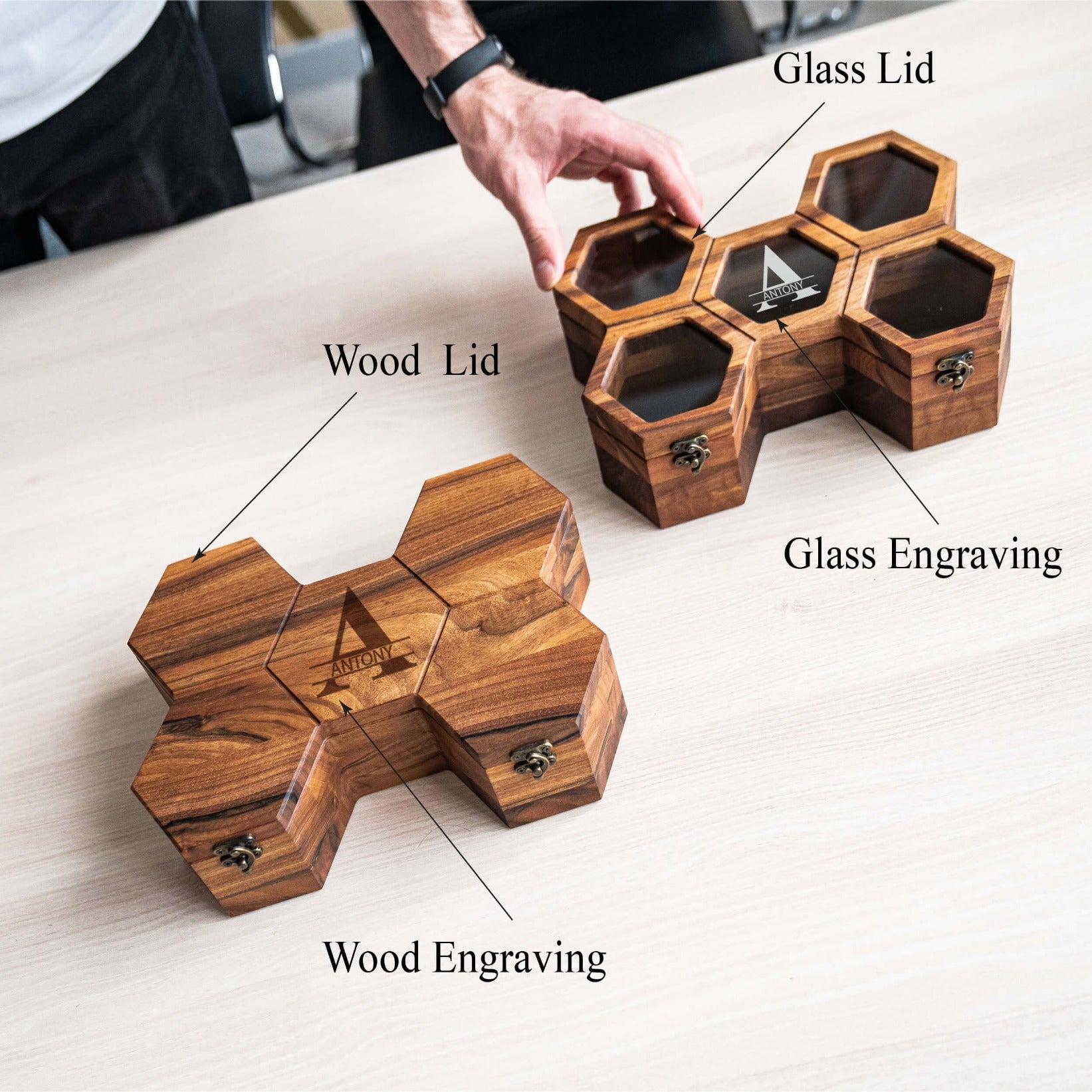 Personalize Wood Watch Box