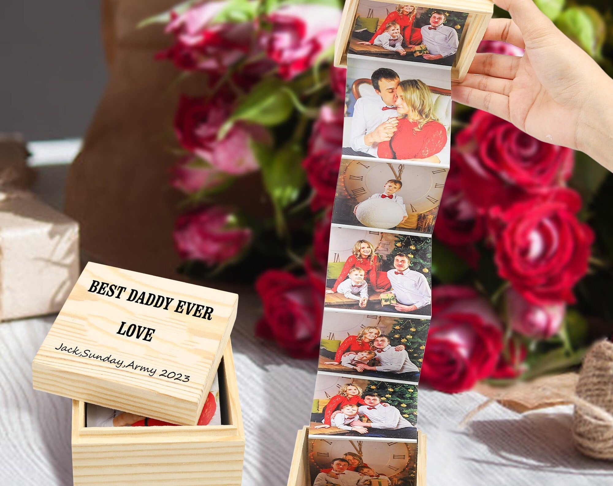 Personalised Pull Out Photo Album Token Gift