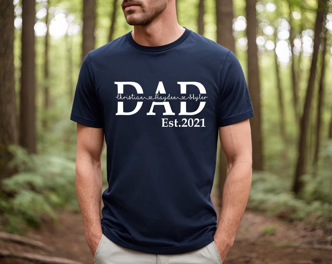 Personalized Dad Est Shirt