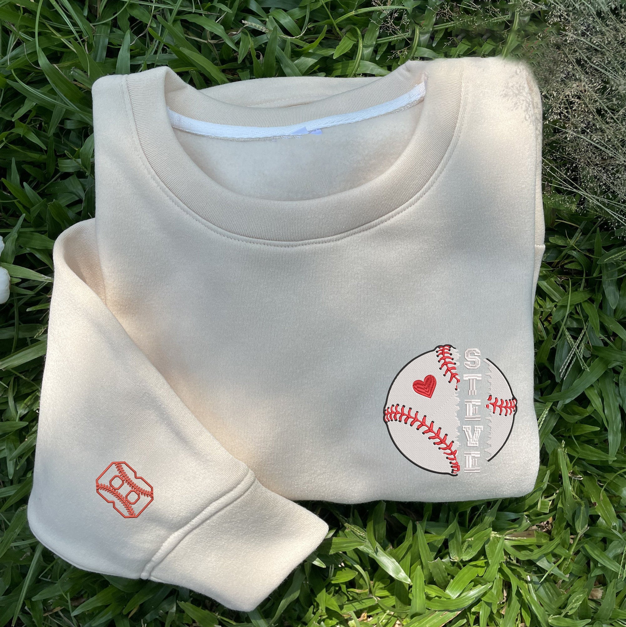 Customized Baseball Embroidered Sports Sweatshirt