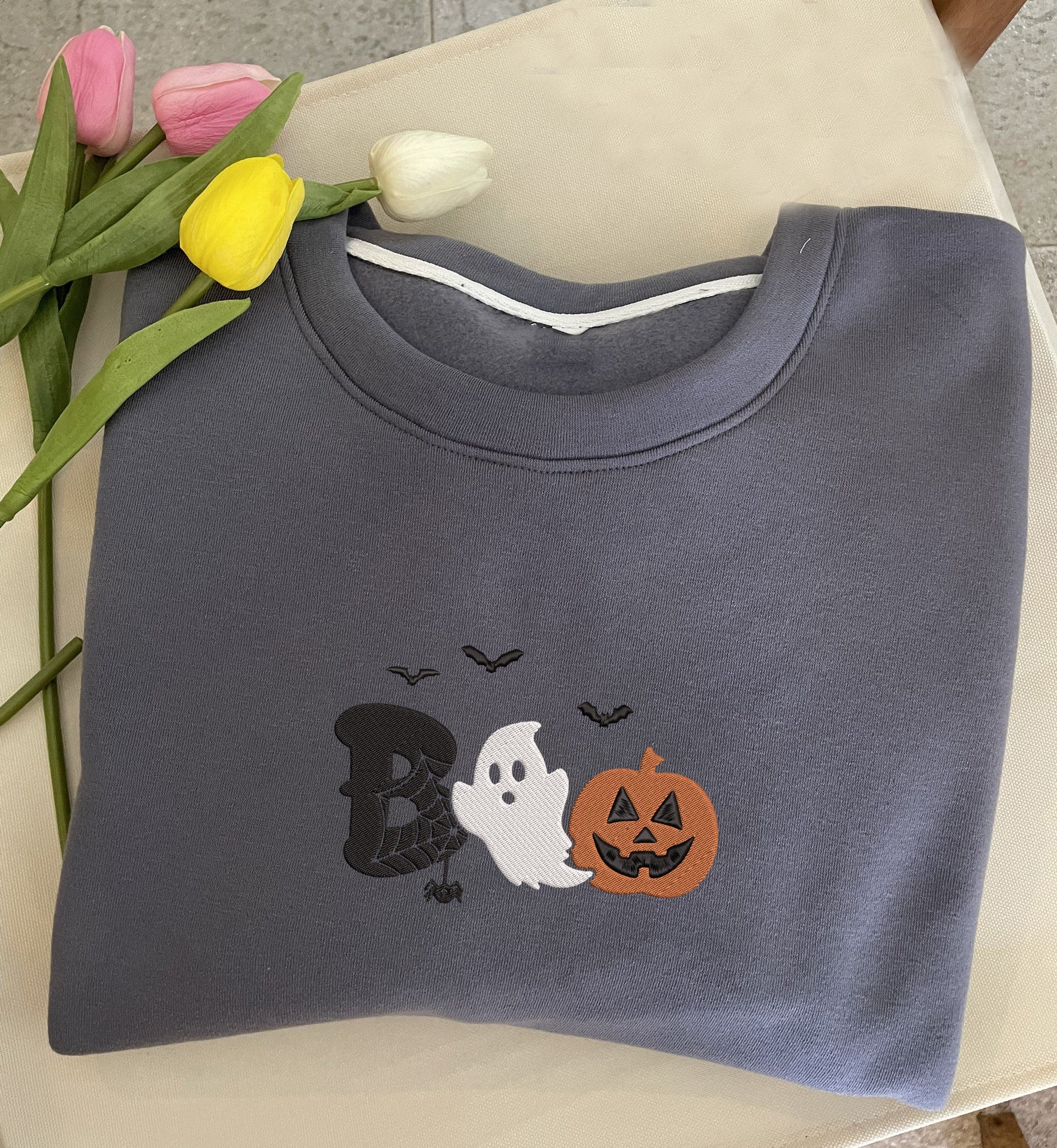 🎃Boo Halloween Embroidered Sweatshirt