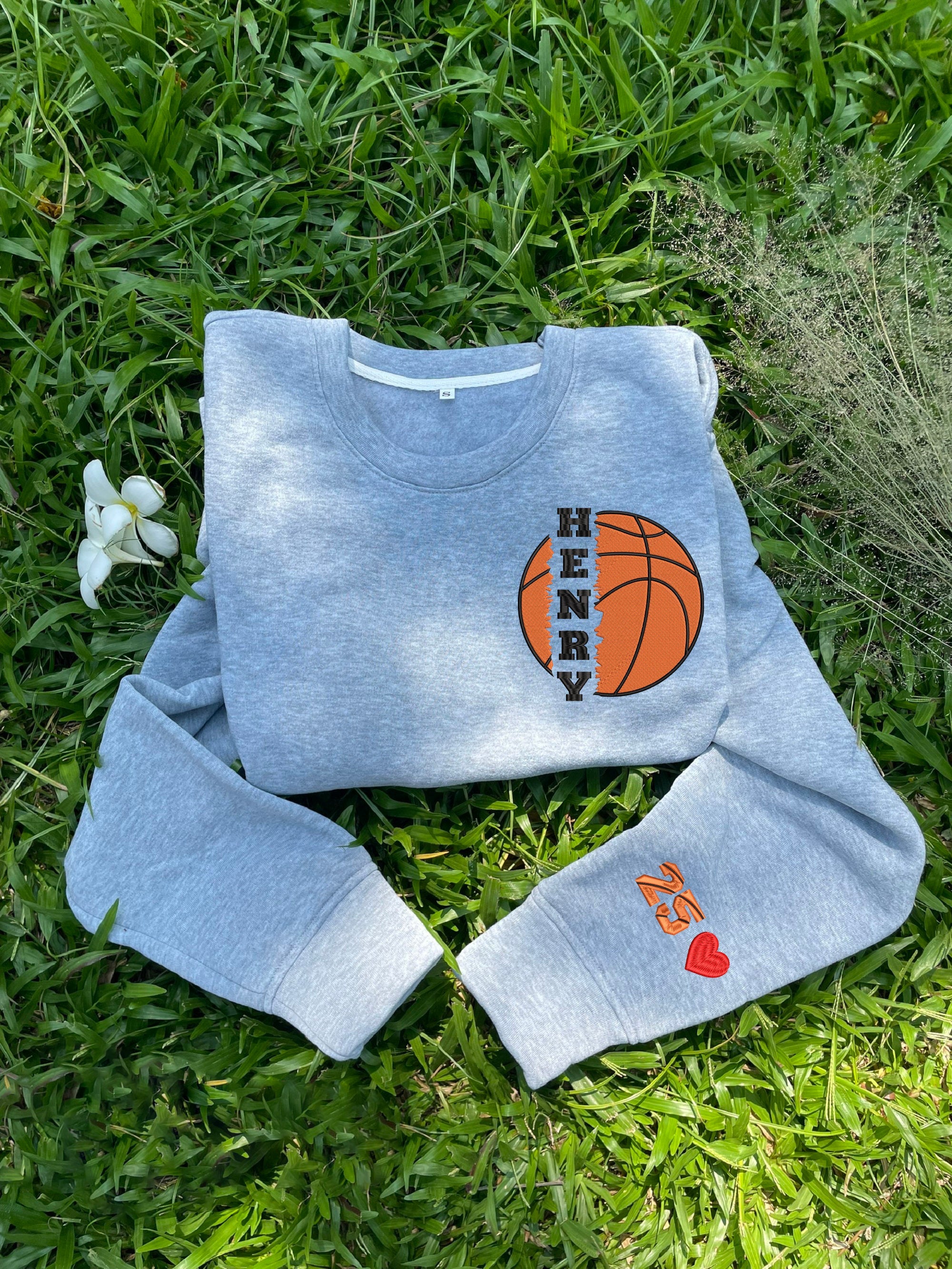 Customized basketball Embroidered Sports Sweatshirt