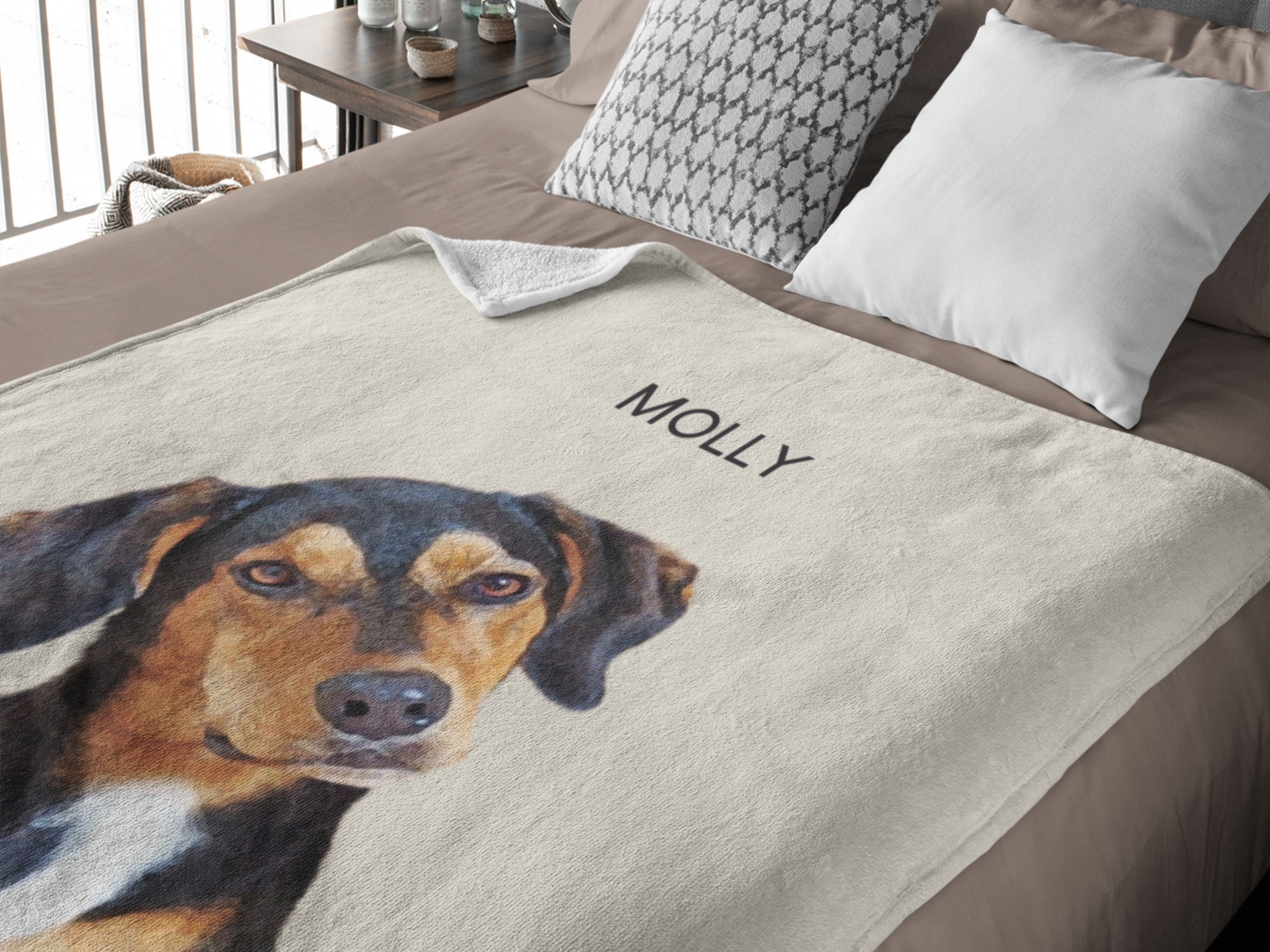 Custom Pet Pen Art Portrait Blanket