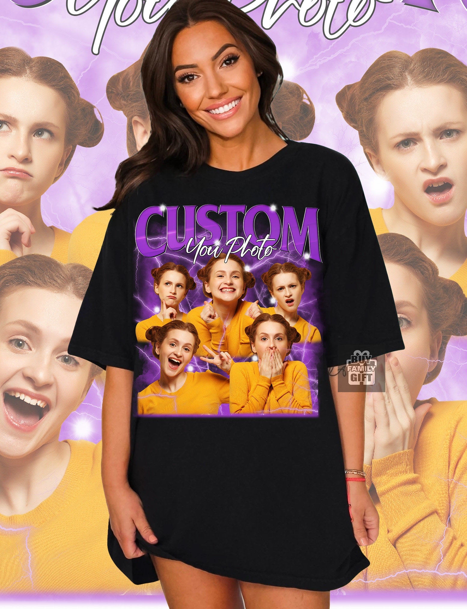 Klamay™-Custom Vintage Couple Photo Tee