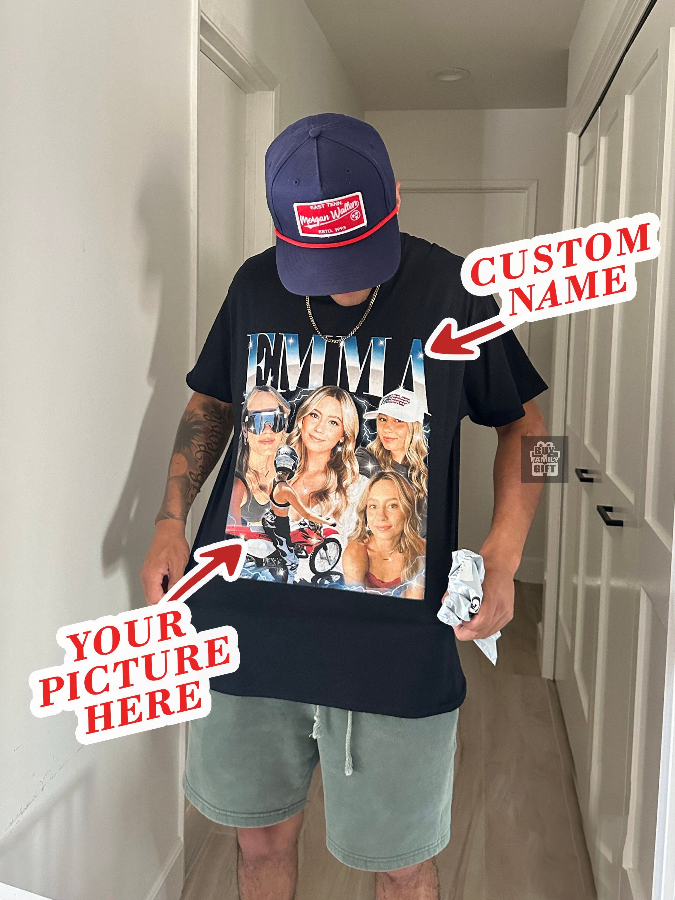 Klamay™-Custom Vintage Couple Photo Tee