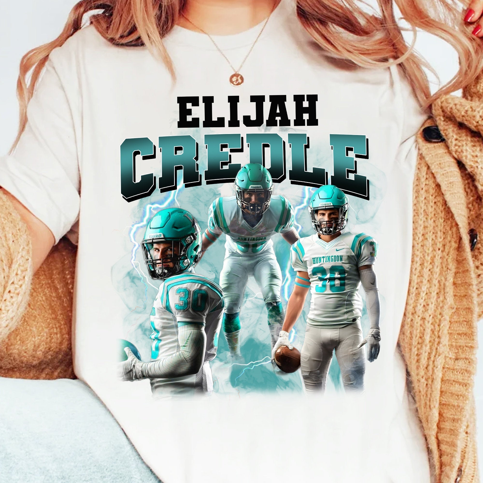 Custom Vintage Football Members Photo Shirt