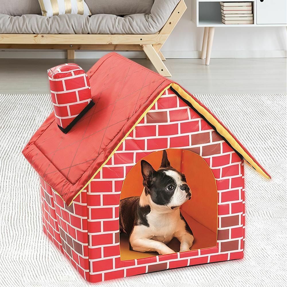 🐶Foldable Dog House Pet Bed Cat Kennel Puppy Portable Indoor Travel Mat Supplies