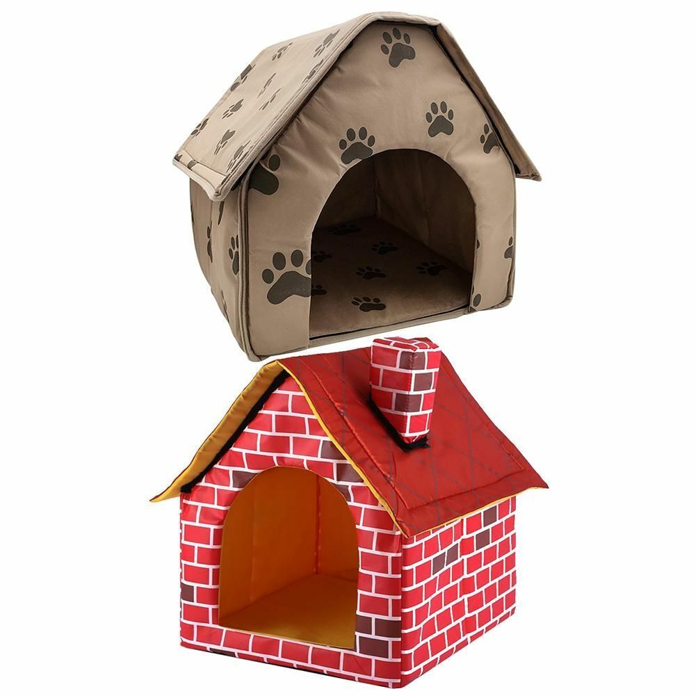 🐶Foldable Dog House Pet Bed Cat Kennel Puppy Portable Indoor Travel Mat Supplies