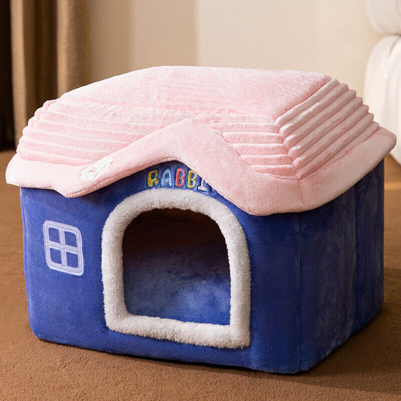 🐶Foldable dog house for dogs and cats, includes a relaxing and soft mat..