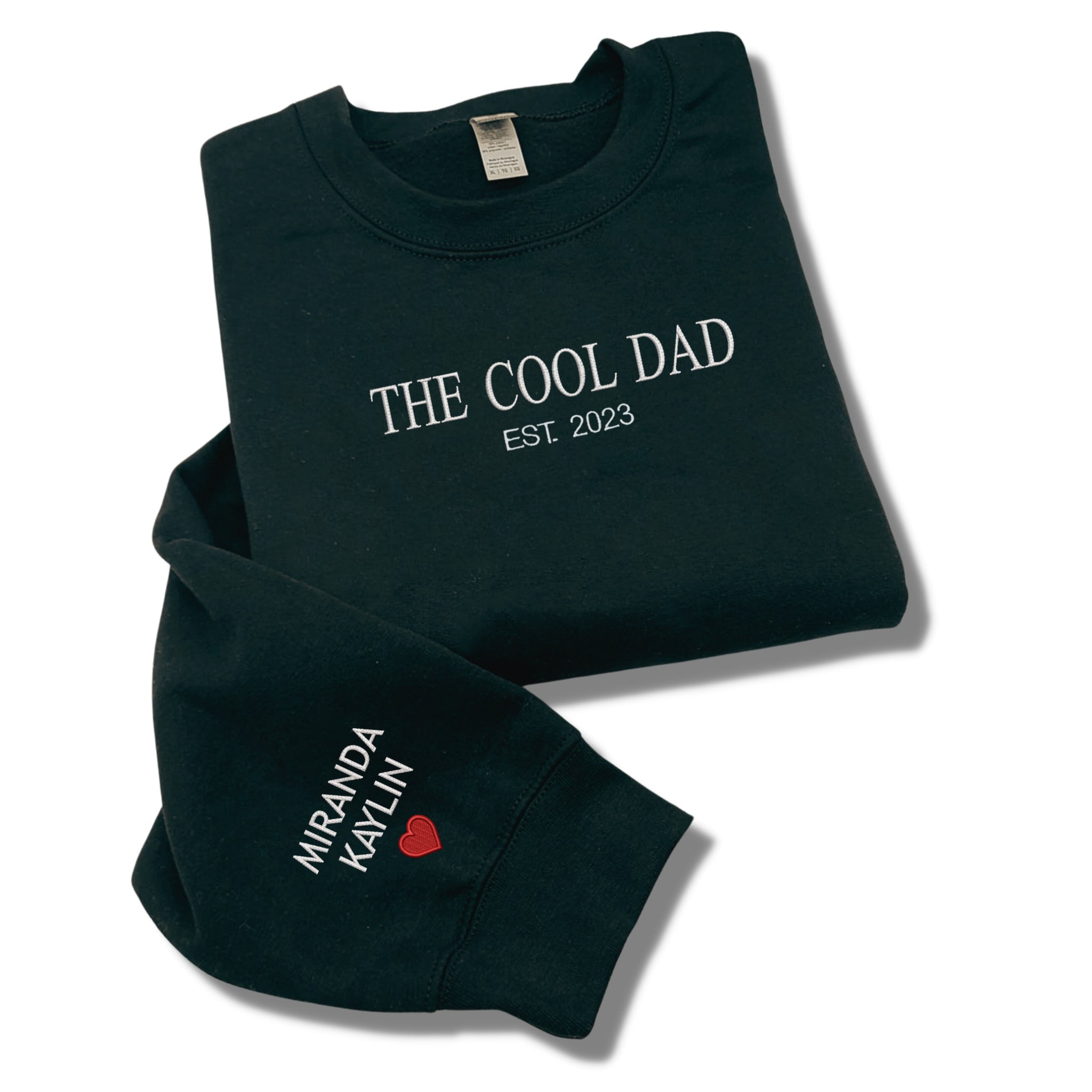 The Cool Dad EST 2023 Crewneck Embroidered