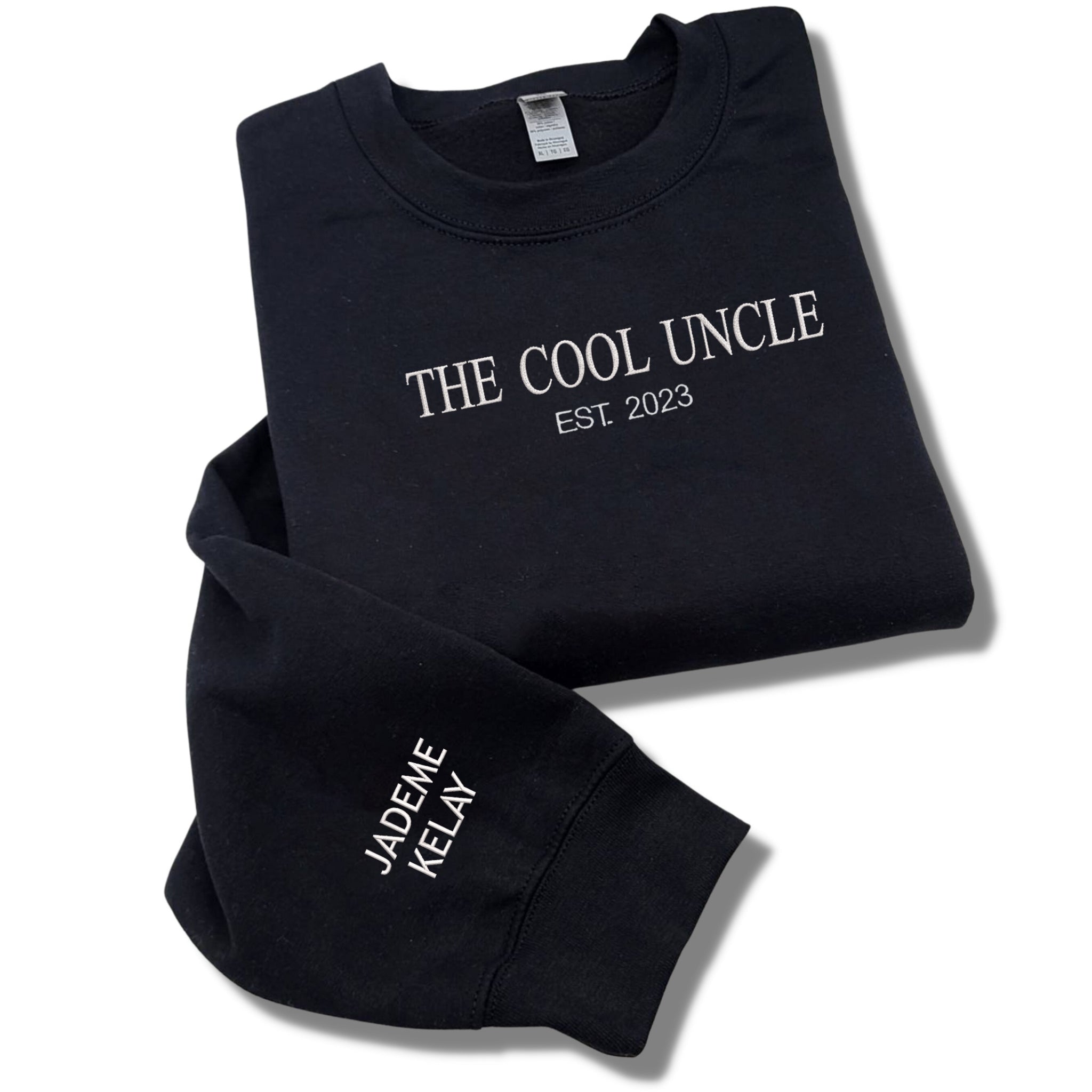 The Cool Uncle EST 2023 Crewneck Embroidered